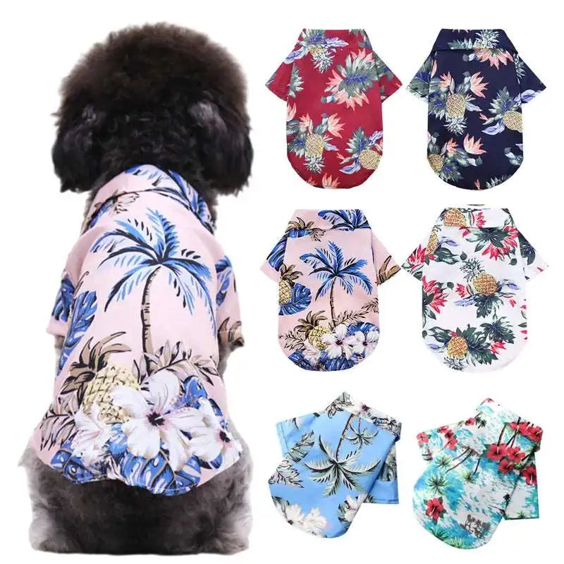 Koszulki z hawajskim tropikalnym psem