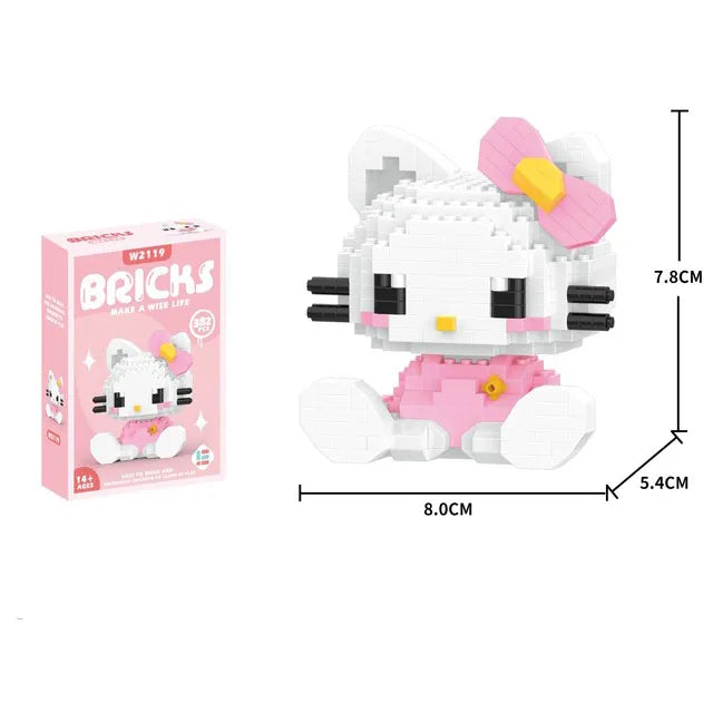 Kuromi Assembled Toy Children's Puzzle Hello kitty with box