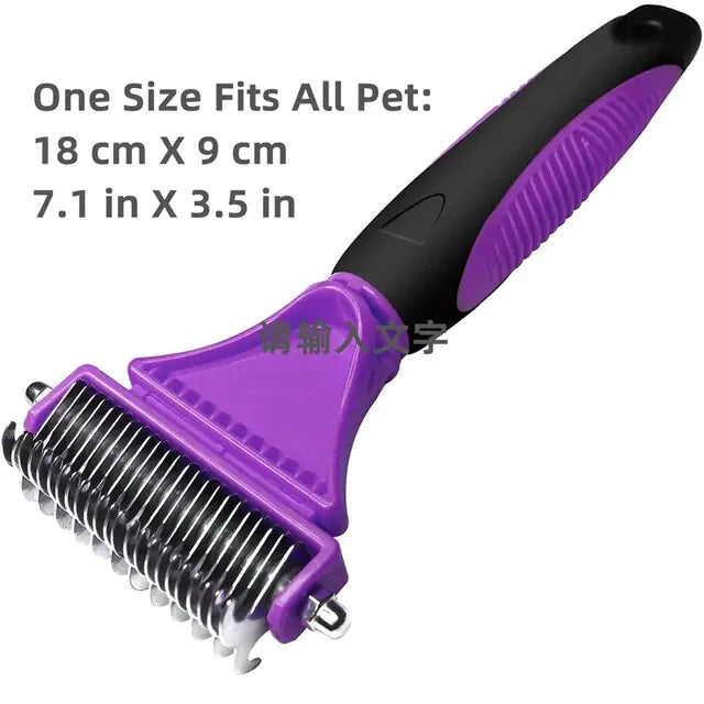 Self Cleaning Pet Grooming Tool Purple