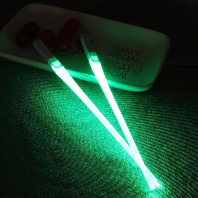 1 Pair LED Lightsaber Chopstick Green 1 Pair