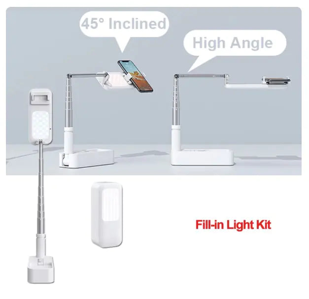 Fill-in Light Kit Smartphone Stand White