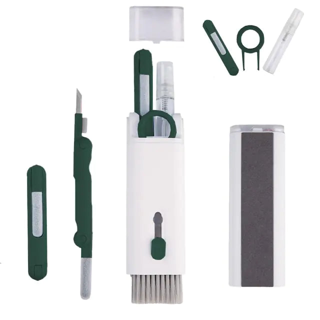 7-in-1 Cleaning Tools Kit Dark Green Set