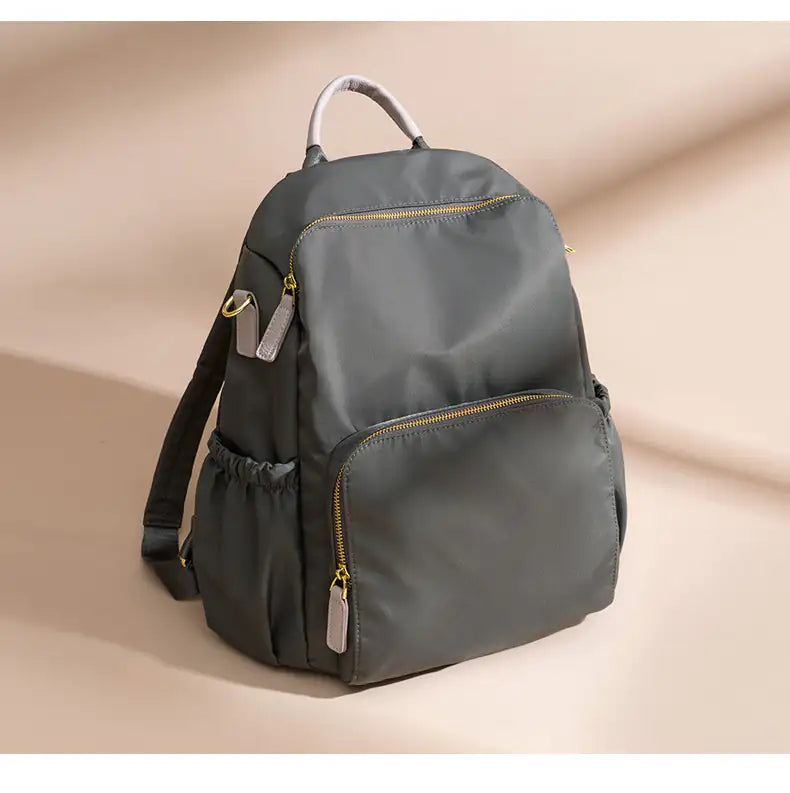 Korean Style Anti Theft Oxford Backpack Grey L Size