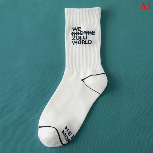 Women Tie-dye Middle Tube Socks Style 46