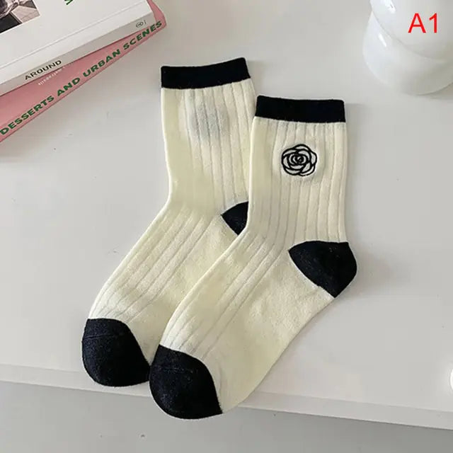 Women Tie-dye Middle Tube Socks Style 42
