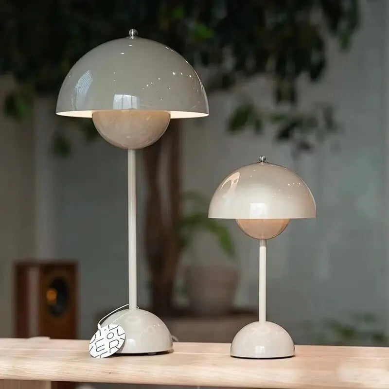 Duńska dotykowa ładowalna lampa grzybkowa