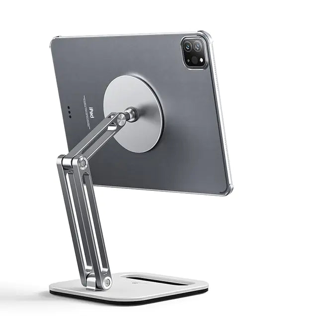 Magnetic Tablet Metal Stand Holder Silver