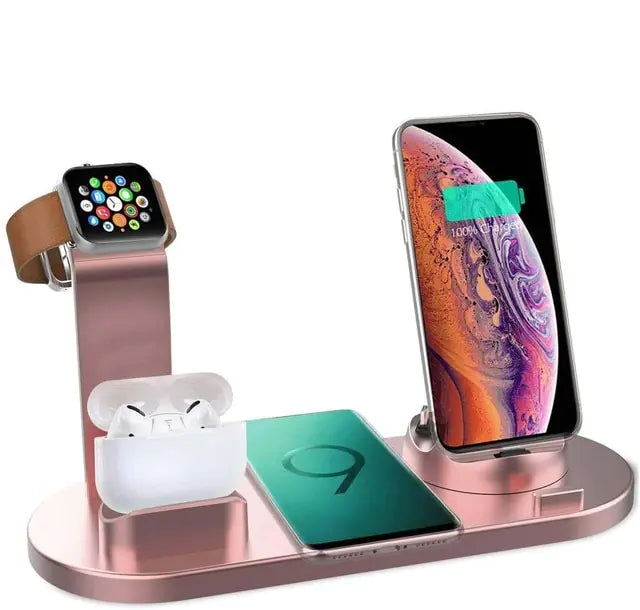 100W Wireless Charger Stand Pad Pink