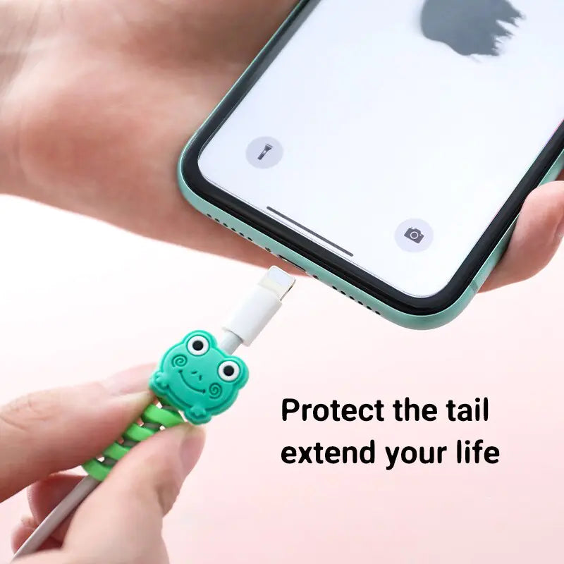 Cute Silicone Data Line Cable Protector