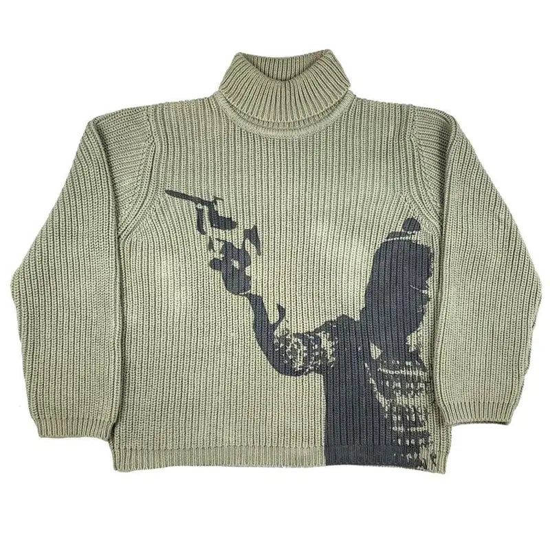Vintage Knit Turtleneck Sweater