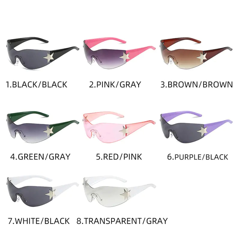 Punk Star Sunglasses UV400 Goggles